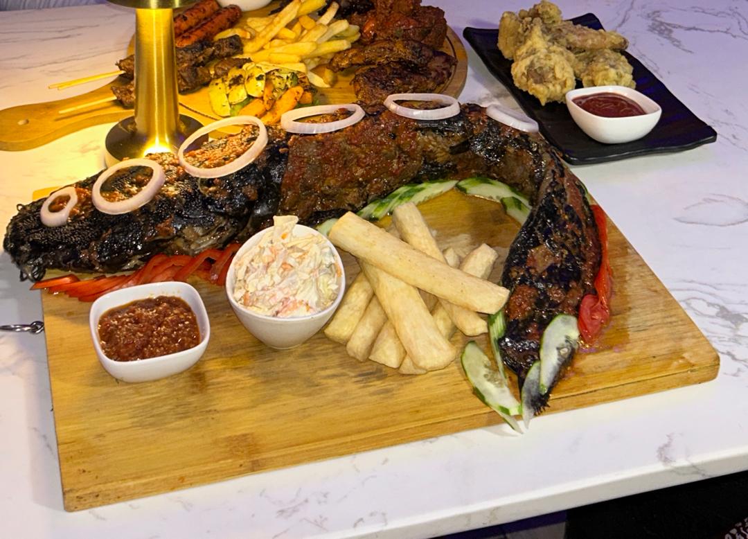 BBQ Ribs & Grilled Fish Combo Platter