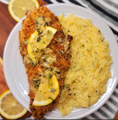 Chicken Orezo Escalope